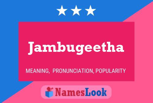 Jambugeetha Name Poster