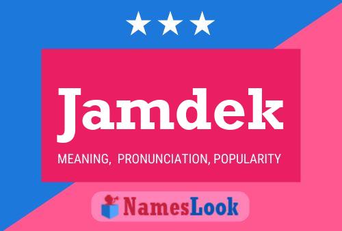 Jamdek Name Poster