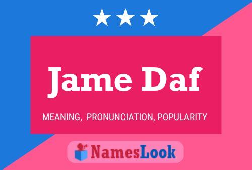 Jame Daf Name Poster