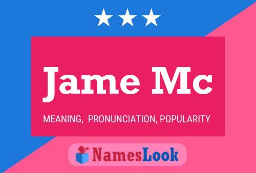 Jame Mc Name Poster