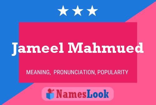 Jameel Mahmued Name Poster