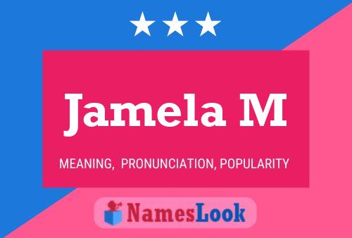 Jamela M Name Poster