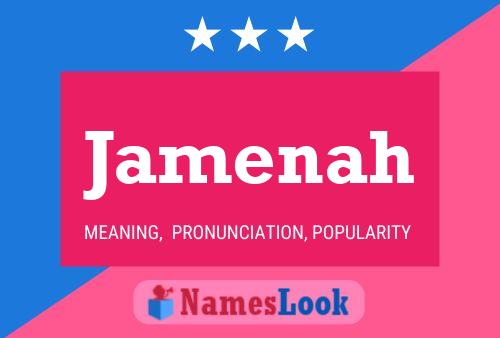 Jamenah Name Poster