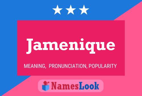 Jamenique Name Poster