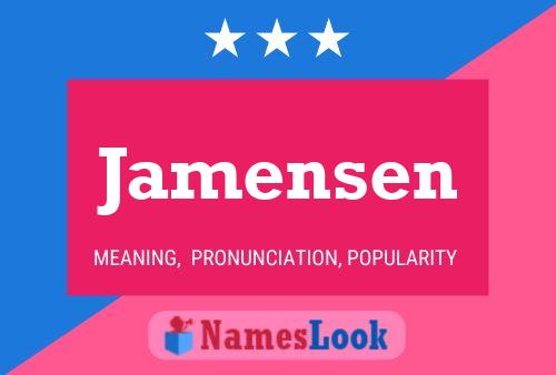 Jamensen Name Poster