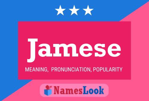 Jamese Name Poster