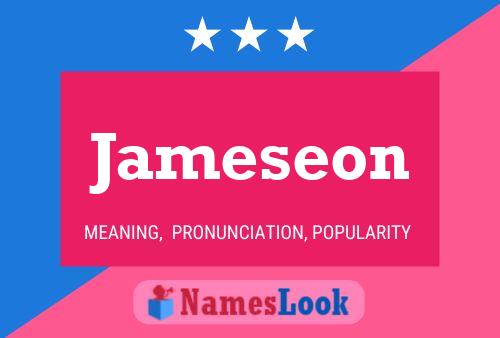 Jameseon Name Poster