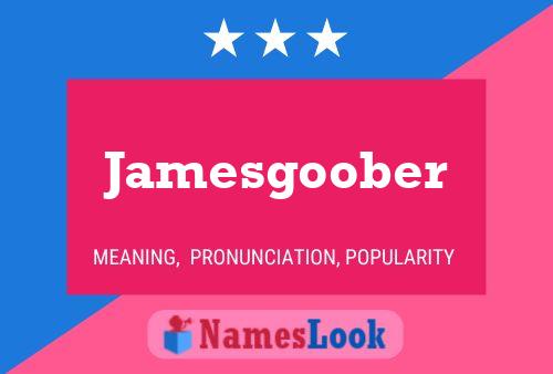 Jamesgoober Name Poster