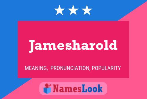 Jamesharold Name Poster