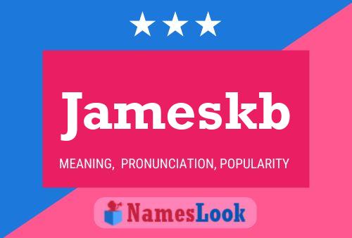 Jameskb Name Poster