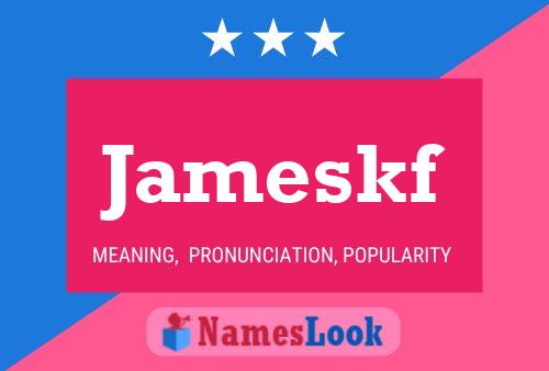 Jameskf Name Poster