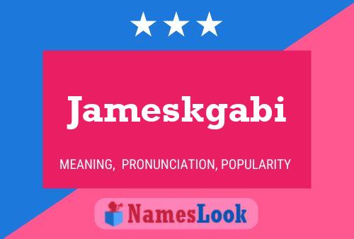 Jameskgabi Name Poster