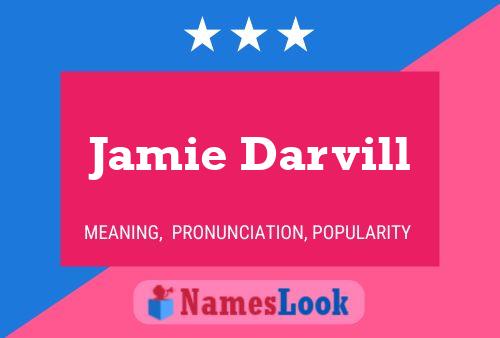 Jamie Darvill Name Poster