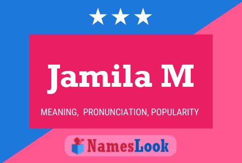 Jamila M Name Poster