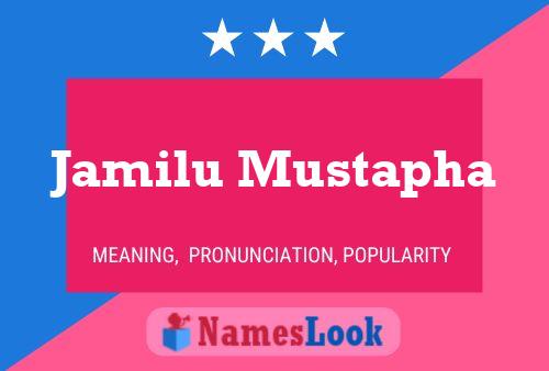 Jamilu Mustapha Name Poster