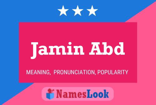 Jamin Abd Name Poster