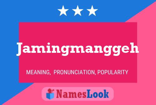 Jamingmanggeh Name Poster