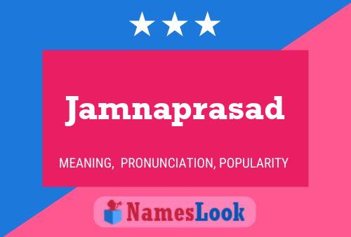 Jamnaprasad Name Poster