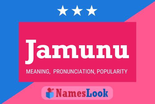 Jamunu Name Poster