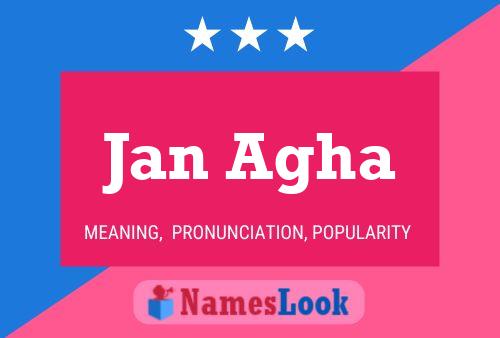 Jan Agha Name Poster