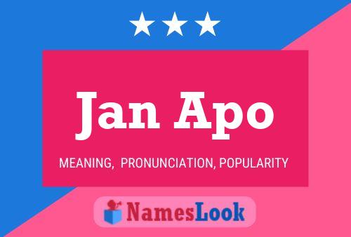 Jan Apo Name Poster