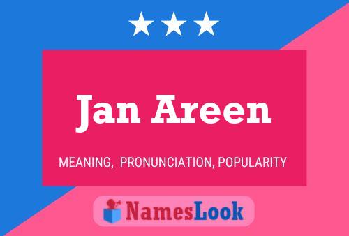 Jan Areen Name Poster