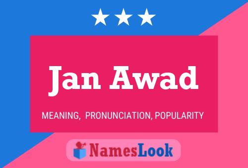 Jan Awad Name Poster