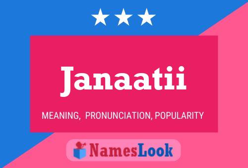 Janaatii Name Poster