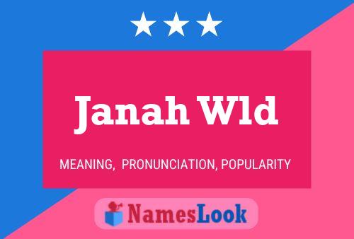 Janah Wld Name Poster