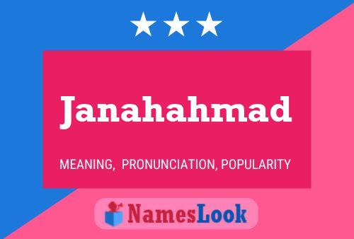 Janahahmad Name Poster