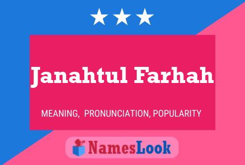 Janahtul Farhah Name Poster