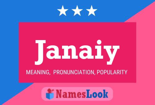 Janaiy Name Poster