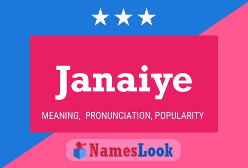 Janaiye Name Poster