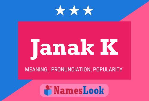 Janak K Name Poster