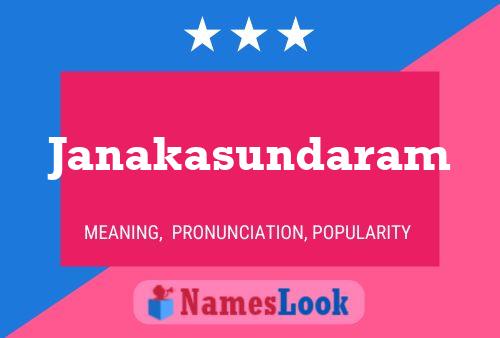 Janakasundaram Name Poster