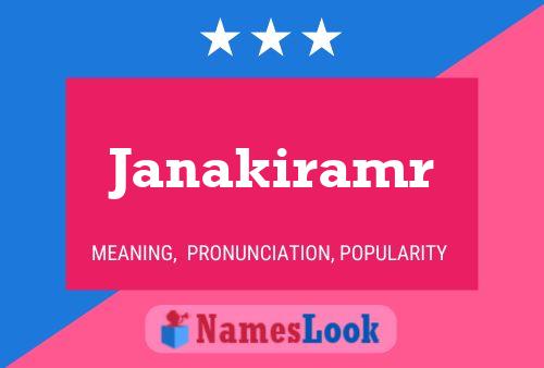 Janakiramr Name Poster