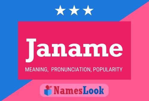 Janame Name Poster