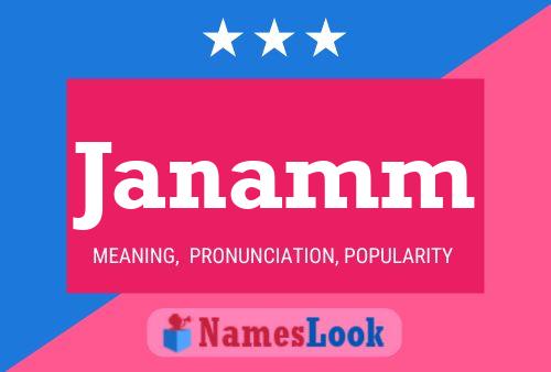 Janamm Name Poster