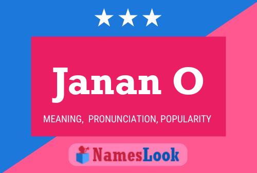 Janan O Name Poster