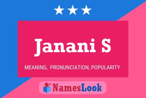 Janani S Name Poster