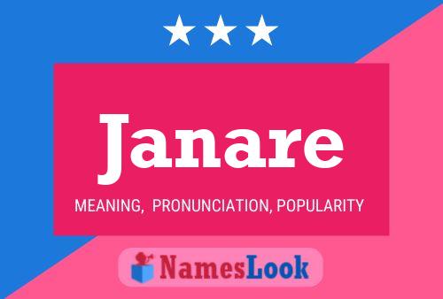 Janare Name Poster