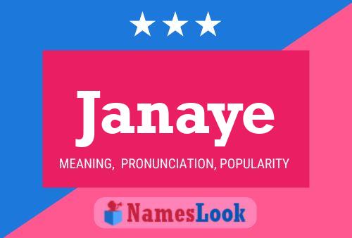 Janaye Name Poster