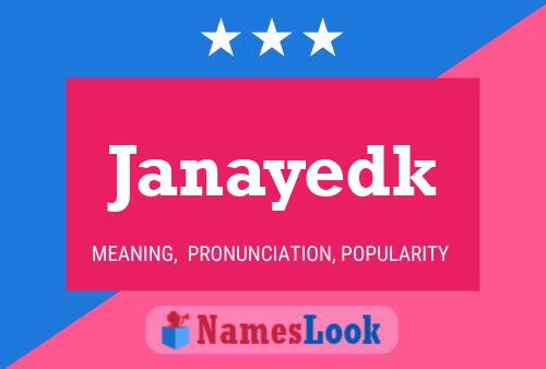 Janayedk Name Poster