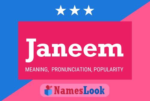 Janeem Name Poster