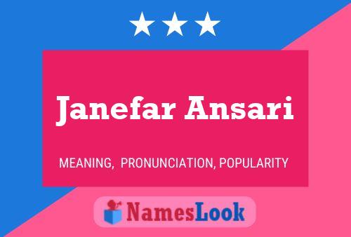 Janefar Ansari Name Poster