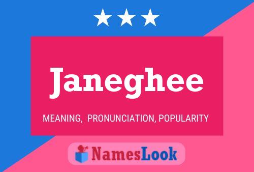 Janeghee Name Poster