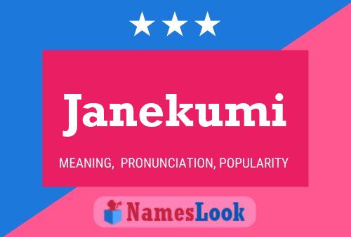 Janekumi Name Poster