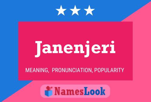 Janenjeri Name Poster