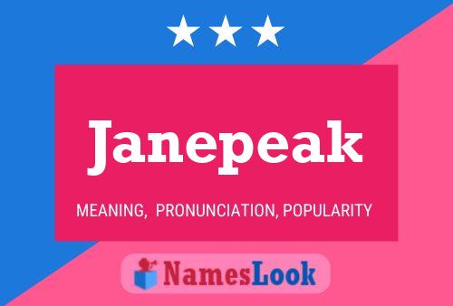 Janepeak Name Poster