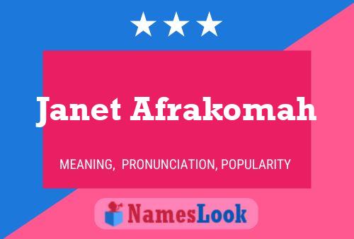 Janet Afrakomah Name Poster